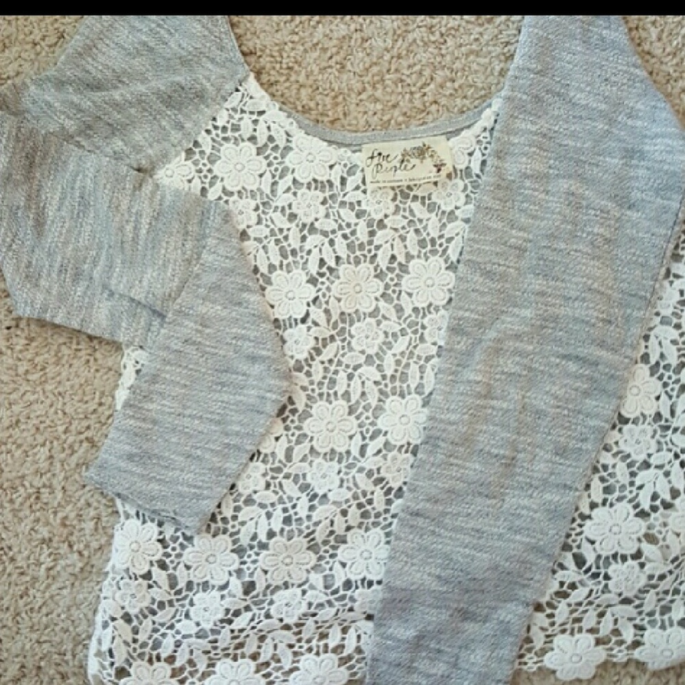 Free people jersey crop xs